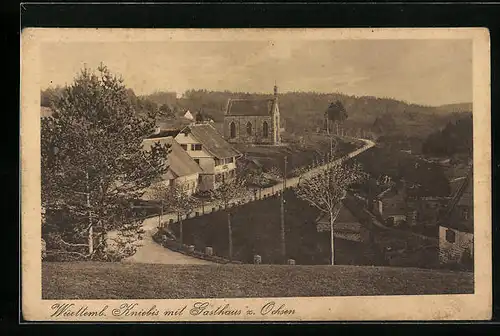 AK Kniebis / Württemb., Ortspartie mit Gasthaus z. Ochsen