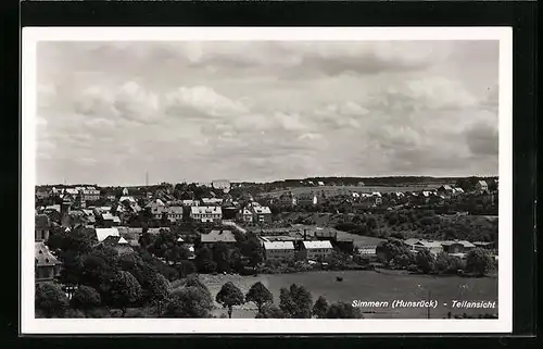 AK Simmern / Hunsrück, Ortsansicht aus der Vogelschau