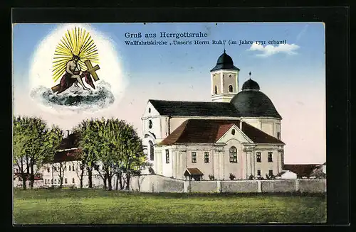 AK Friedberg / Bayern, Wallfahrtskirche Herrgottsruh