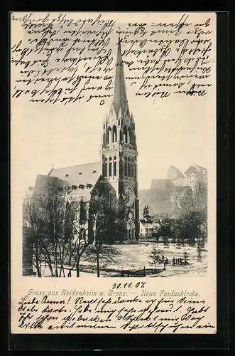 AK Heidenheim a. Brenz, Neue Pauluskirche