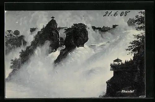 AK Schaffhausen, Rheinfall, Wasserfall