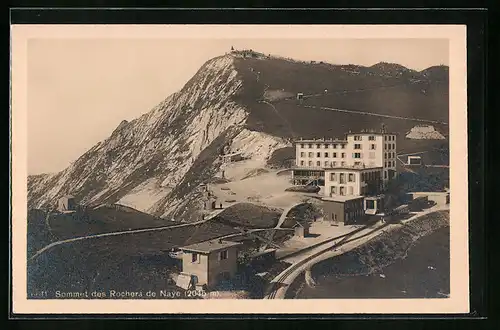 AK Rochers de Naye, Le Sommet, Bergbahn