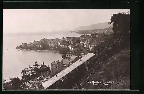 AK Montreux, Funiculaire Territet-Glion, Bergbahn