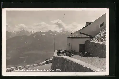 AK Innsbruck, Nordkettenbahn, Bergstation, Bergbahn