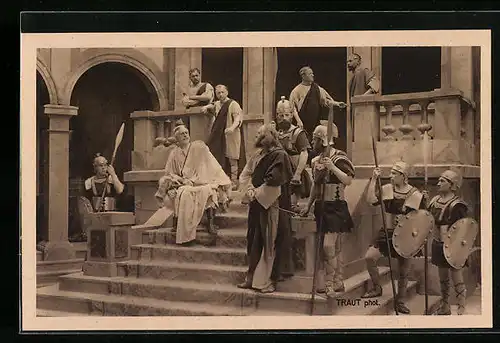 AK Oberammergau, Passionsspiele 1922, Jesus vor Pilatus