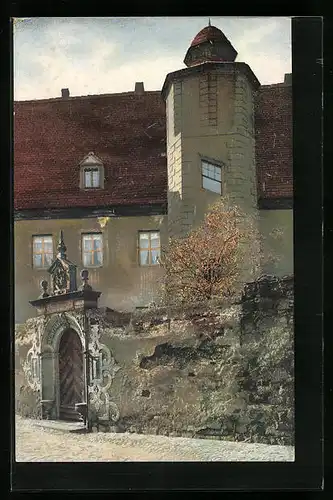 Künstler-AK Photochromie Nr. 1542: Alt-Meissen, Niederjahna`scher Freihof