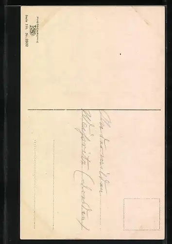 Künstler-AK Photochromie Nr. 2302: Flusspartie im Herbst