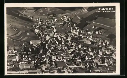 AK Furtwangen, Generalansicht, Fliegeraufnahme