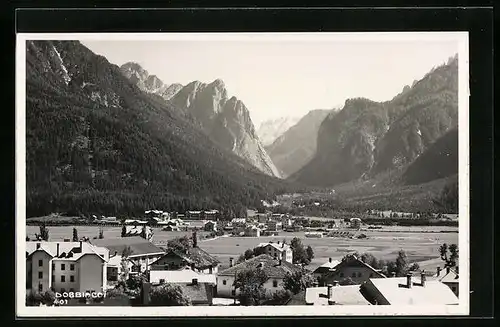 AK Toblach, Totale mit Gebirgswand