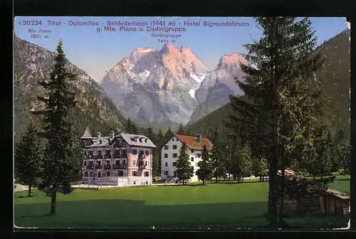 AK Schluderbach, Hotel Sigmundsbrunn