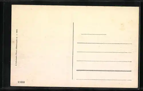 AK Toblach, Ortstotale mit der Kirche