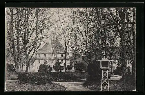 AK Königsfeld, Platz mit Springbrunnen