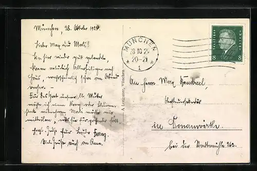 AK München, Turmstube der Peterskirche