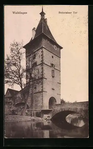 AK Waiblingen, Blick auf das Beinsteiner Tor