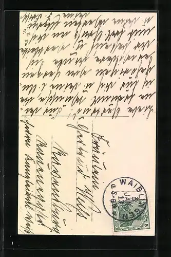 AK Waiblingen, Eingang zur kleinen Kirche