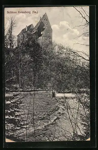 AK Reinsberg /Sa., Blick auf das Schloss