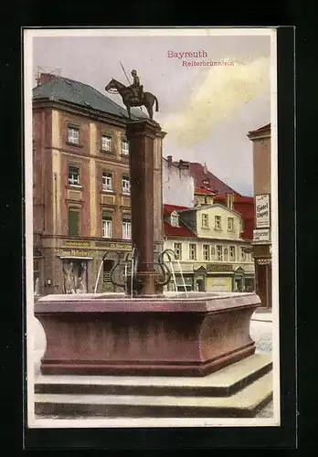 AK Bayreuth, Blick auf das Reiterbrünnlein