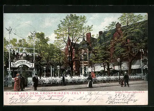 AK Berlin, Gasthaus Kronprinzenzelt, In den Zelten 1