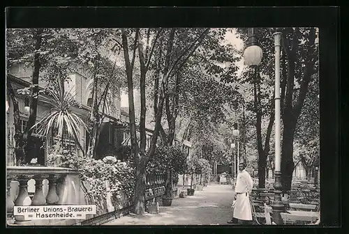 AK Berlin, Gasthaus Berliner Unions-Brauerei, Hasenheide