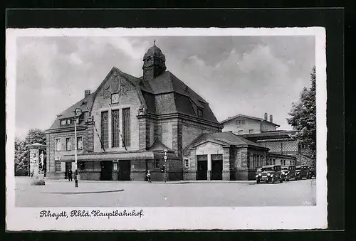 AK Rheydt, Ansicht des Hauptbahnhofes