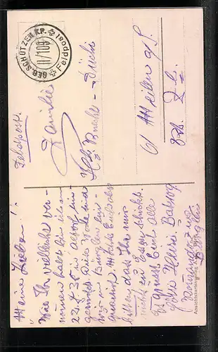 AK Bürglen, Strassenpartie mit Gasthaus Adler