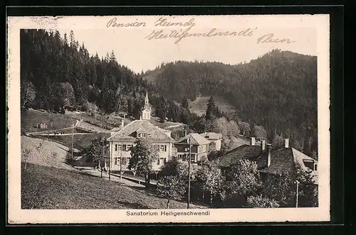 AK Heiligenschwendi, Sanatorium mit Umgebung