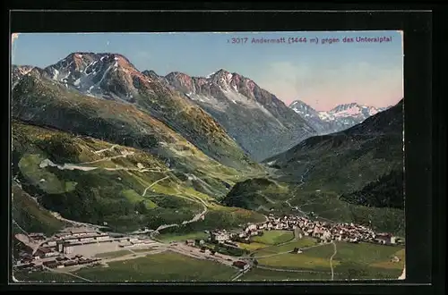 AK Andermatt, Partie gegen das Unteralptal