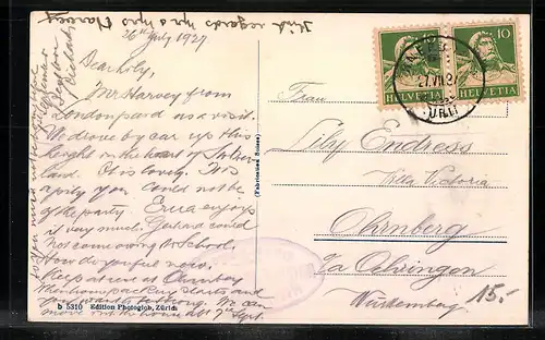 AK Klausenpass, am Hotel Klausen-Passhöhe