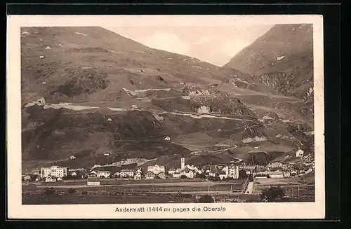AK Andermatt, Totalansicht mit Oberalp