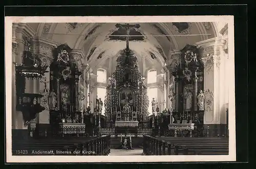 AK Andermatt, Inneres der Kirche