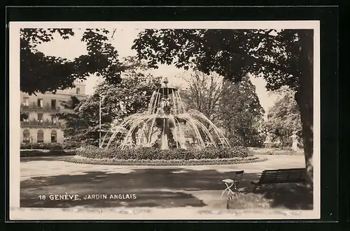 AK Genève, Jardin Anglais