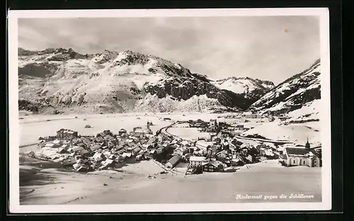 AK Andermatt, Totale im Winter