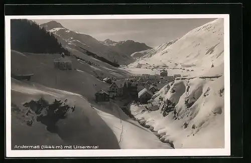 AK Andermatt, Winterpartie mit Urserental