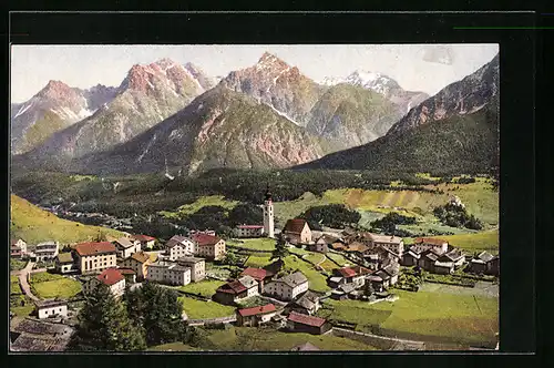 AK Fetan, Panoramablick aus der Vogelschau