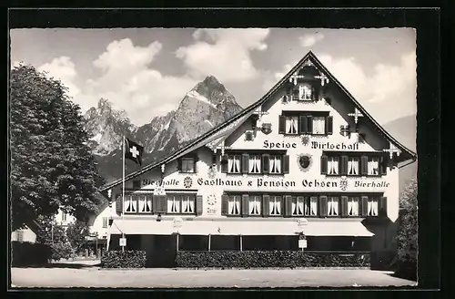 AK Brunnen am Vierwaldstättersee, Hotel-Pension Ochsen