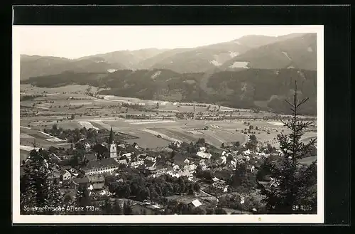 AK Aflenz, Totale aus der Vogelschau