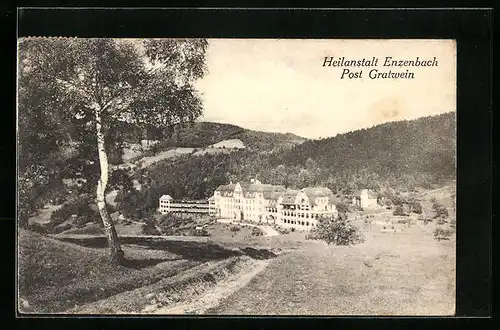 AK Gratwein, Blick auf die Heilanstalt Enzenbach