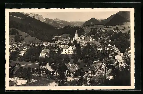 AK Bad Aussee, Panorama mit Totengebirge