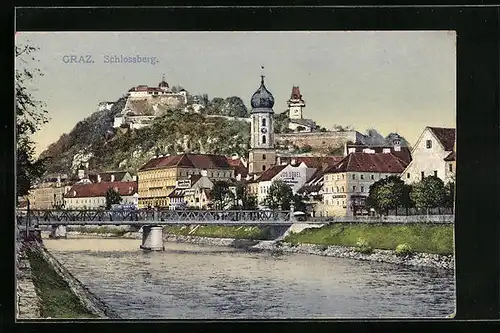 AK Graz, Blick auf den Schlossberg