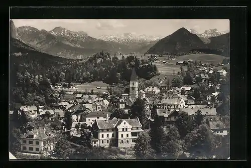 AK Bad Aussee, Panorama mit Totengebirge
