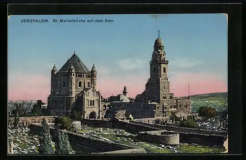 AK Jerusalem, St. Marienkirche auf dem Sion