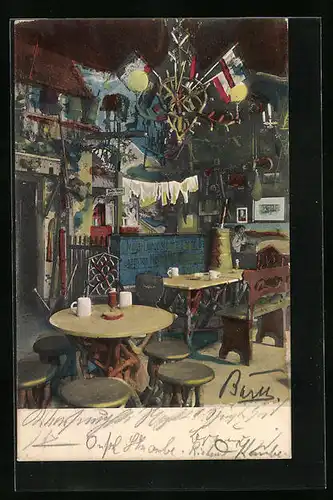 AK Berlin, Innenansicht Gasthaus Original Bauernschänke, Jägerstrasse 63