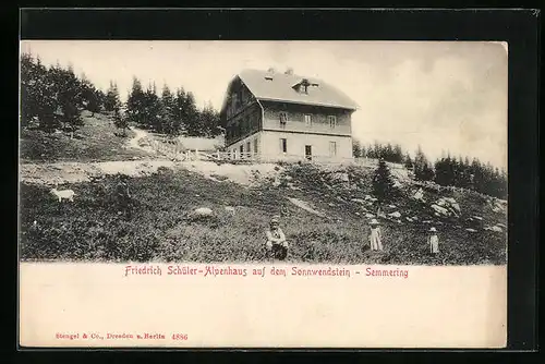 AK Semmering, Friedrich Schüler-Alpenhaus auf dem Sonnwendstein