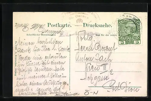 AK St. Corona bei Kirchberg am Wechsel, Blick auf die Kirche