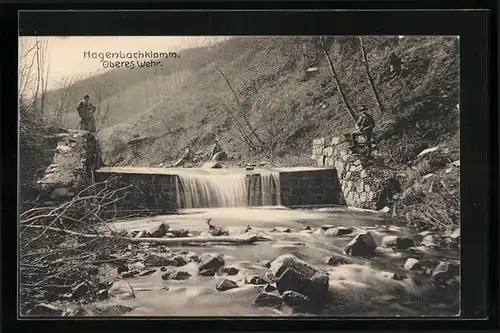 AK St. Andrä, Hagenbachklamm, Oberes Wehr