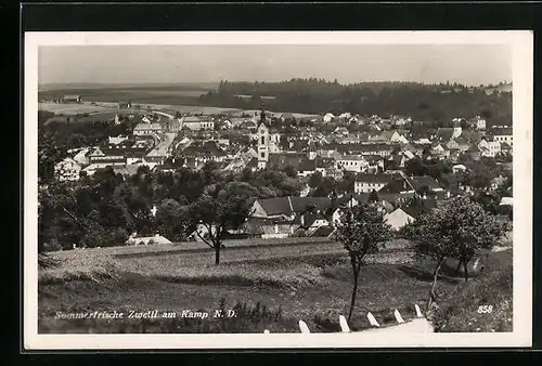 AK Zwettl am Kamp, Ortsansicht von einem Feld aus
