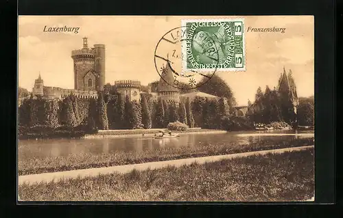 AK Laxenburg, Partie an der Franzensburg