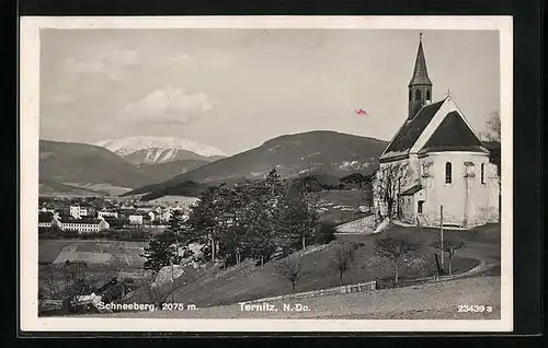 AK Ternitz, Kirche mit Blick auf den Ort