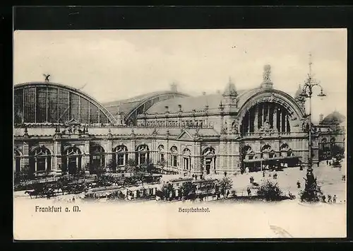 AK Frankfurt / Main, Blick auf den Hauptbahnhof