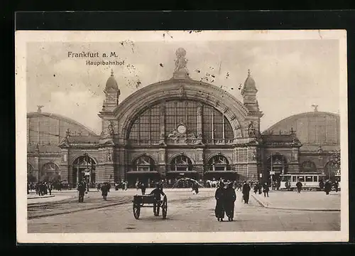 AK Frankfurt / Main, Hauptbahnhof, Vorderansicht